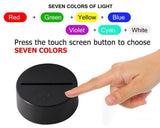 LED night light lamp 3d illusion
