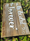 Wedding sign designed by Remember Mackinac