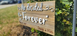 Wedding sign designed by Remember Mackinac