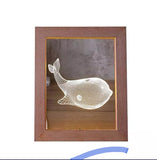 Wood Photo Frame 3D Acrylic Led Night Light, Home Décor
