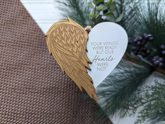 HEART WING MEMORIAL ORNAMENT
