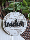 Teacher Gift Christmas Ornament