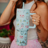 Lucky Girl Western Tumbler with Handle