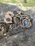 Michigan shaped glass filled Magnet