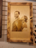 Portrait on wood (Baltic birch)