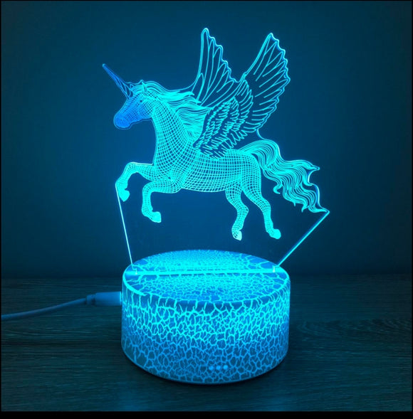 LED night light lamp 3d illusion