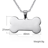 Bone Shape Metal Tag